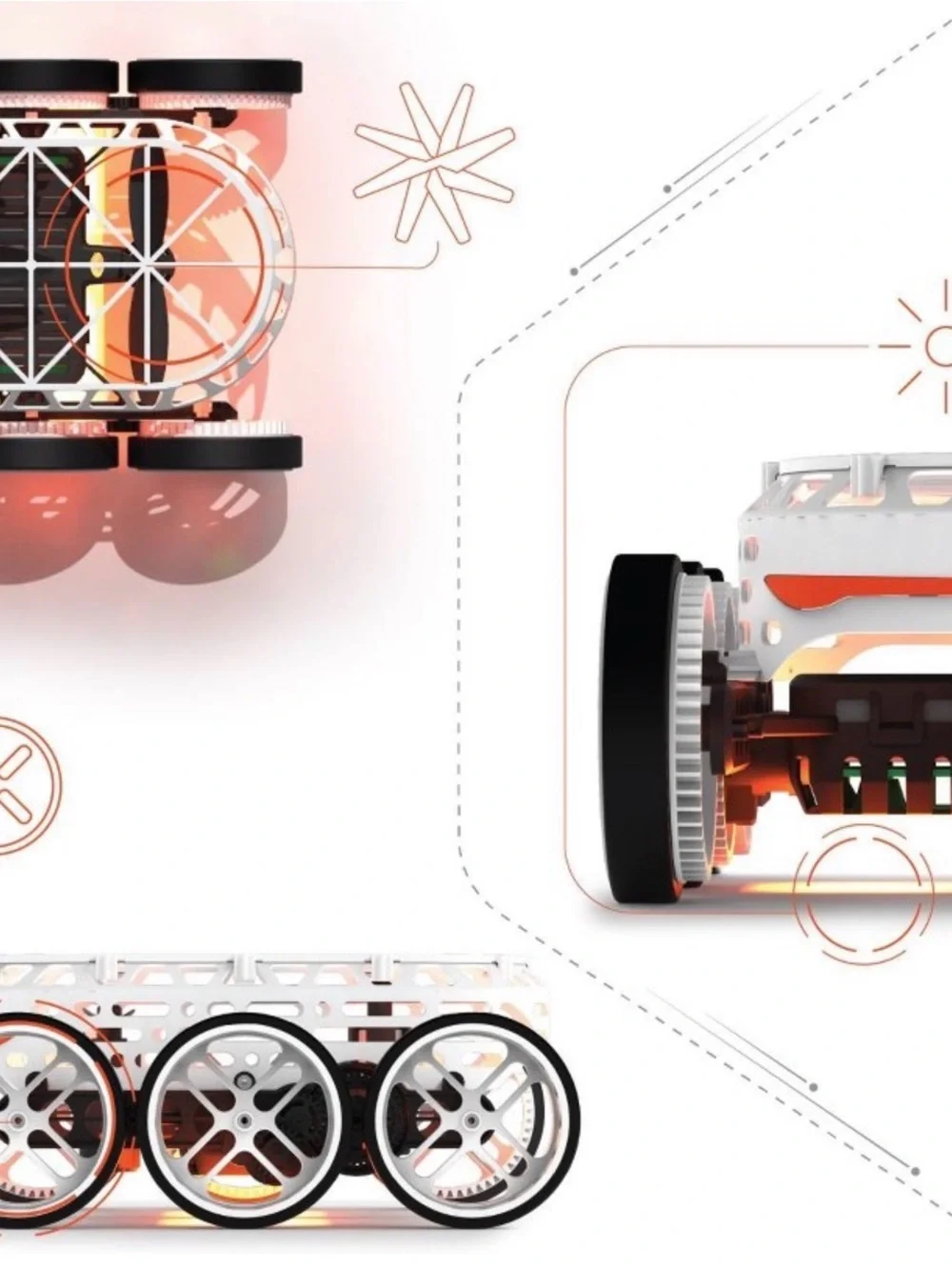 Sharper Image Anti-Gravity Gravity Rover Remote Crawler